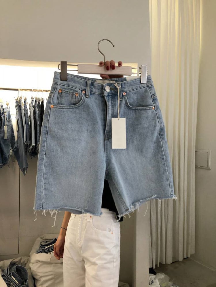 Loose Casual Women's Five-Point Denim Shorts - Luna BR wear co.