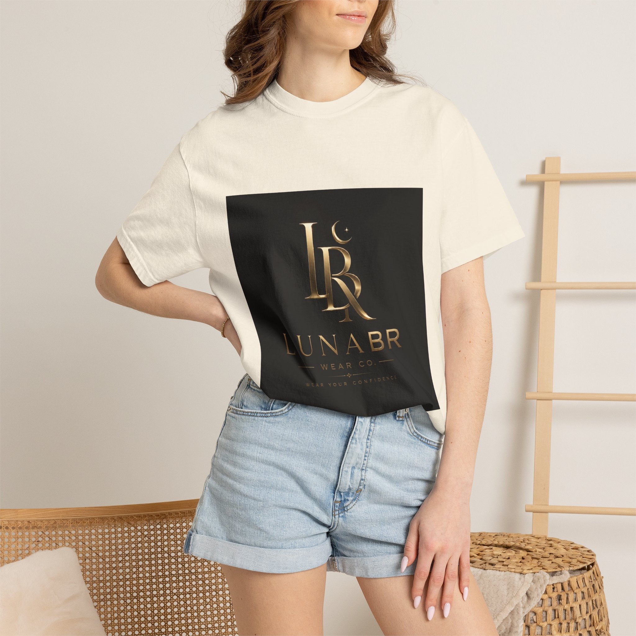 Luna BR Gold Logo T-Shirt - Luna BR wear co.
