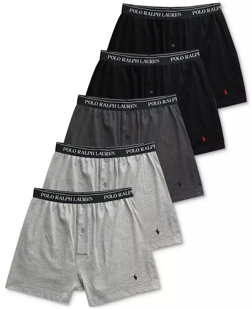 Men's 5-Pack Classic-Fit Cotton Knit Boxers - Luna BR wear co.