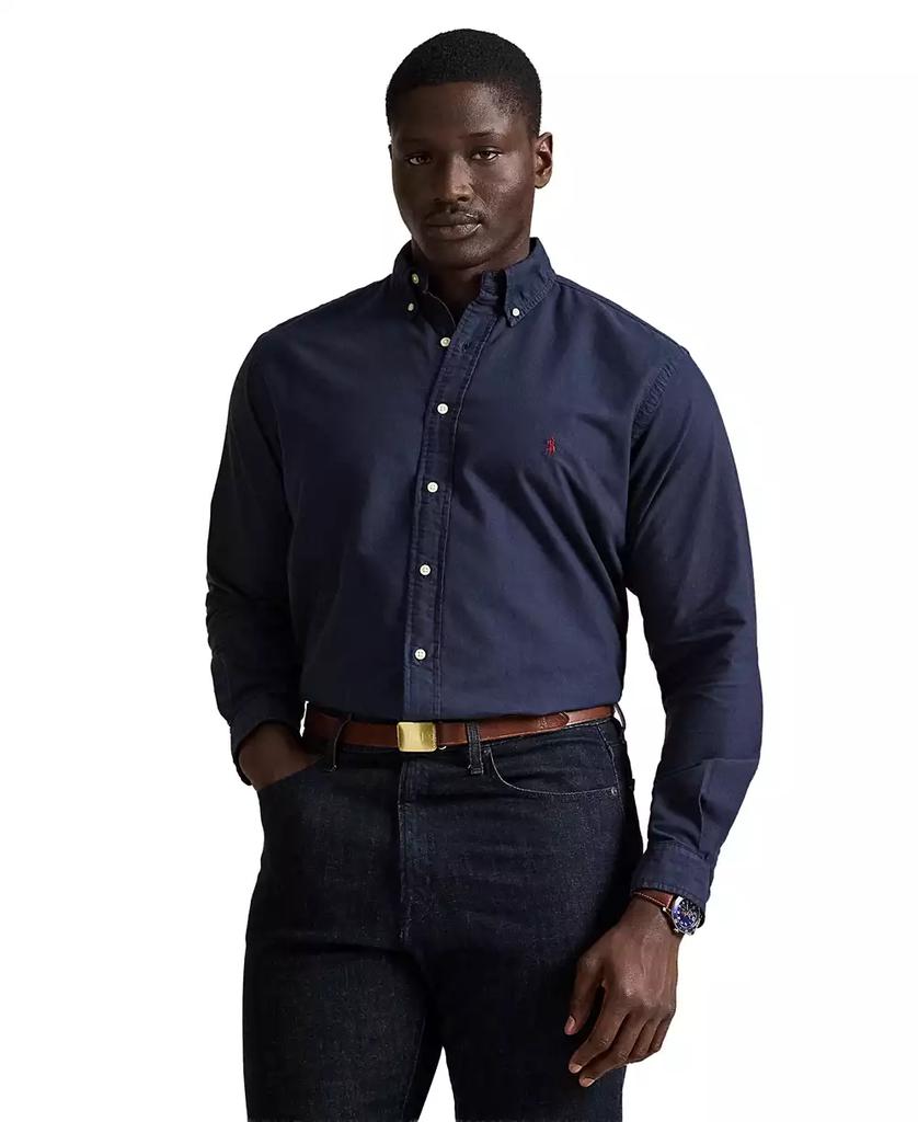 Men's Big & Tall Classic-Fit Long-Sleeve Oxford Shirt - Luna BR wear co.