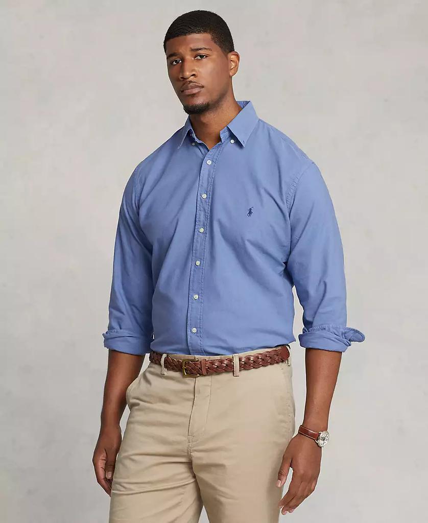 Men's Big & Tall Classic-Fit Long-Sleeve Oxford Shirt - Luna BR wear co.
