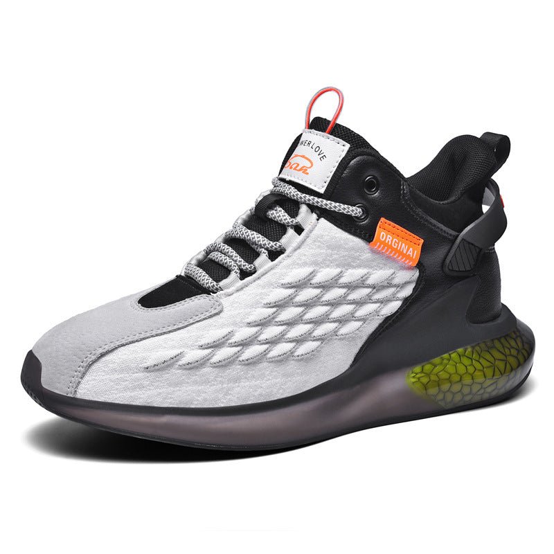 Men's Breathable Luminous Mid-Top Sneakers (Casual) - Luna BR wear co.