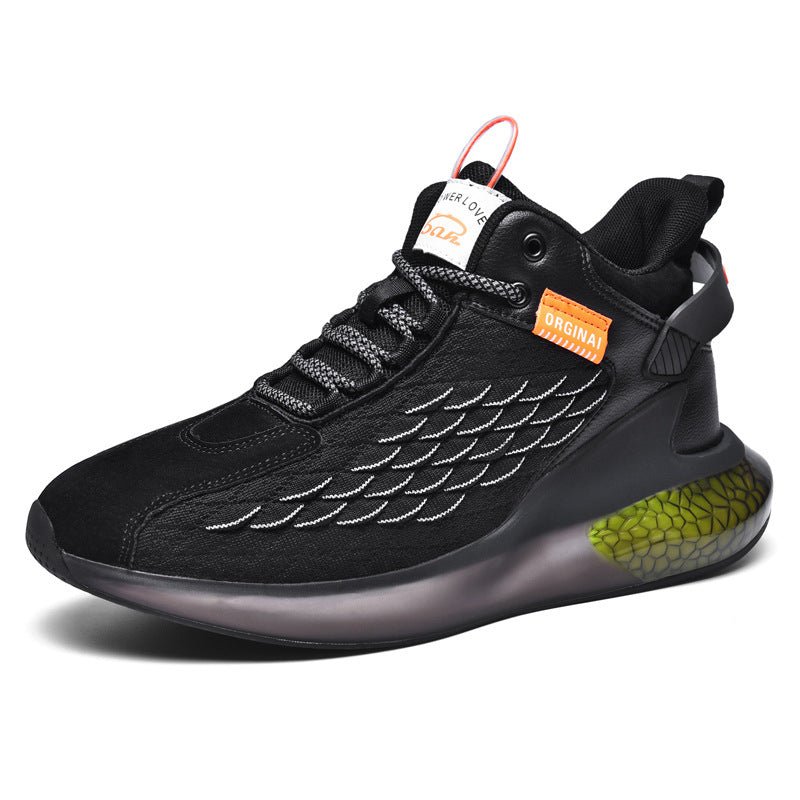 Men's Breathable Luminous Mid-Top Sneakers (Casual) - Luna BR wear co.