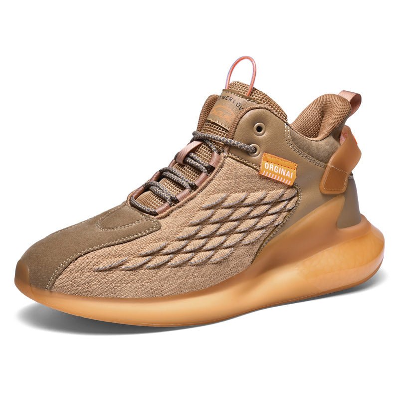Men's Breathable Luminous Mid-Top Sneakers (Casual) - Luna BR wear co.