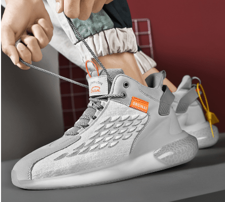 Men's Breathable Luminous Mid-Top Sneakers (Casual) - Luna BR wear co.