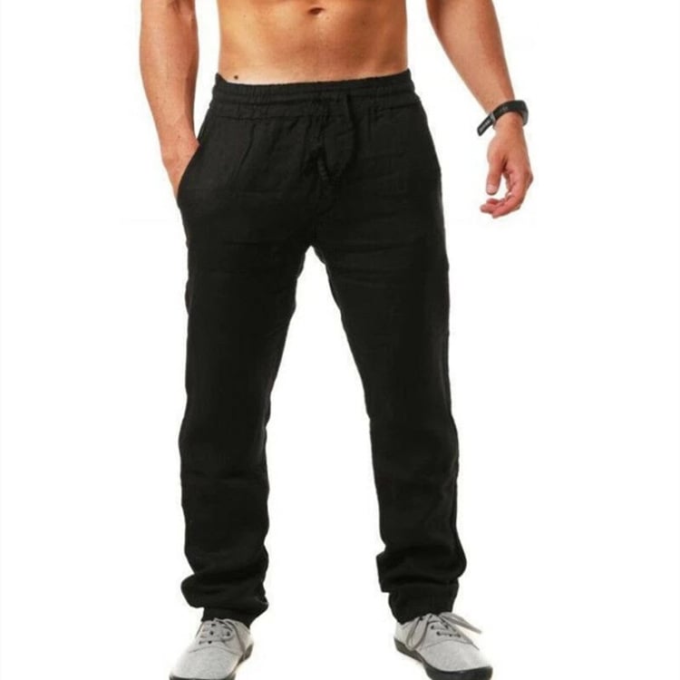 Men's Casual Linen Sports Trousers - Summer Style - Luna BR wear co.