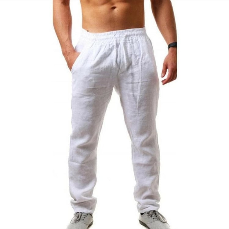 Men's Casual Linen Sports Trousers - Summer Style - Luna BR wear co.