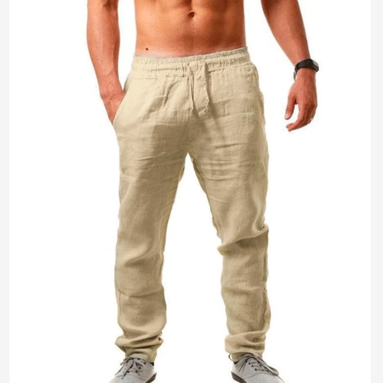 Men's Casual Linen Sports Trousers - Summer Style - Luna BR wear co.