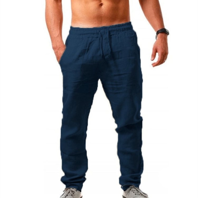 Men's Casual Linen Sports Trousers - Summer Style - Luna BR wear co.