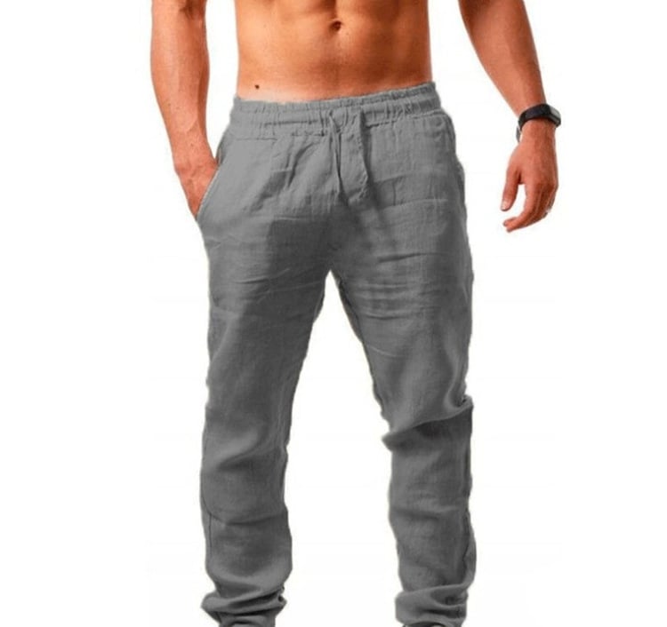 Men's Casual Linen Sports Trousers - Summer Style - Luna BR wear co.