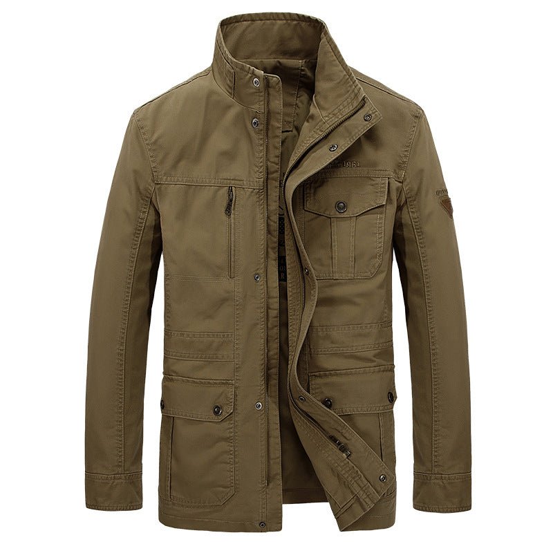 Men's Casual Mid-Length Cotton Jacket for Spring/Fall - Luna BR wear co.
