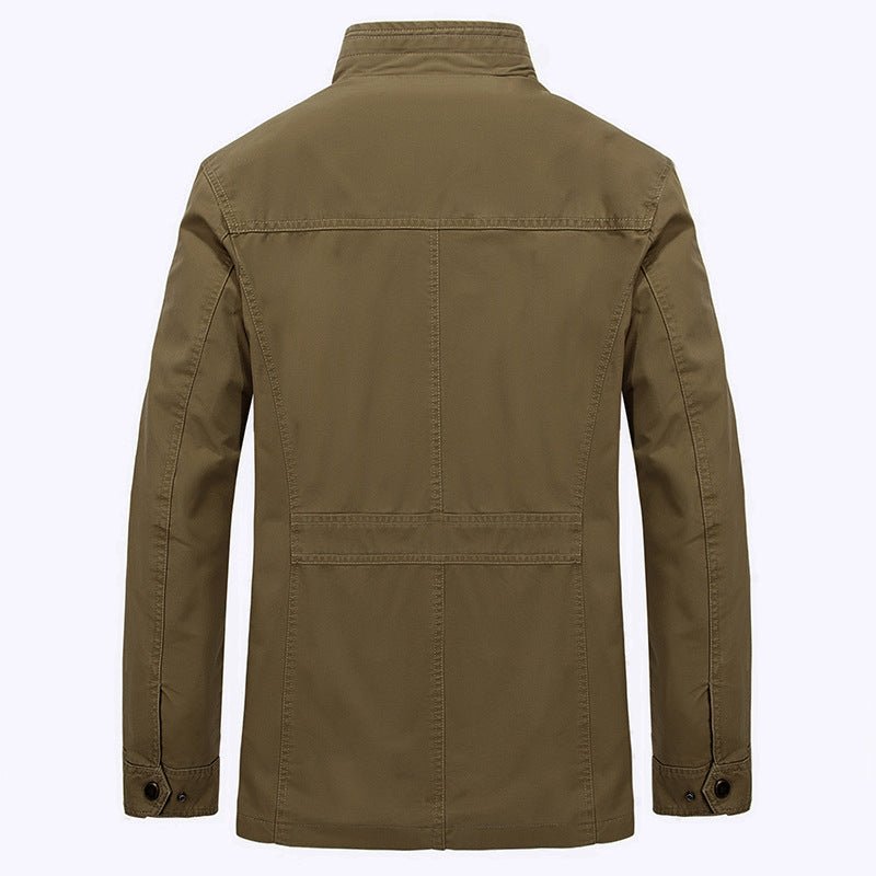 Men's Casual Mid-Length Cotton Jacket for Spring/Fall - Luna BR wear co.