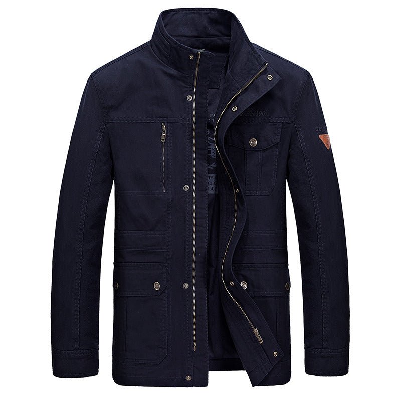 Men's Casual Mid-Length Cotton Jacket for Spring/Fall - Luna BR wear co.