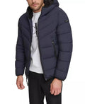 Men's Chevron Stretch Jacket With Sherpa Lined Hood - Luna BR wear co.