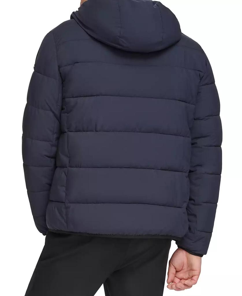 Men's Chevron Stretch Jacket With Sherpa Lined Hood - Luna BR wear co.