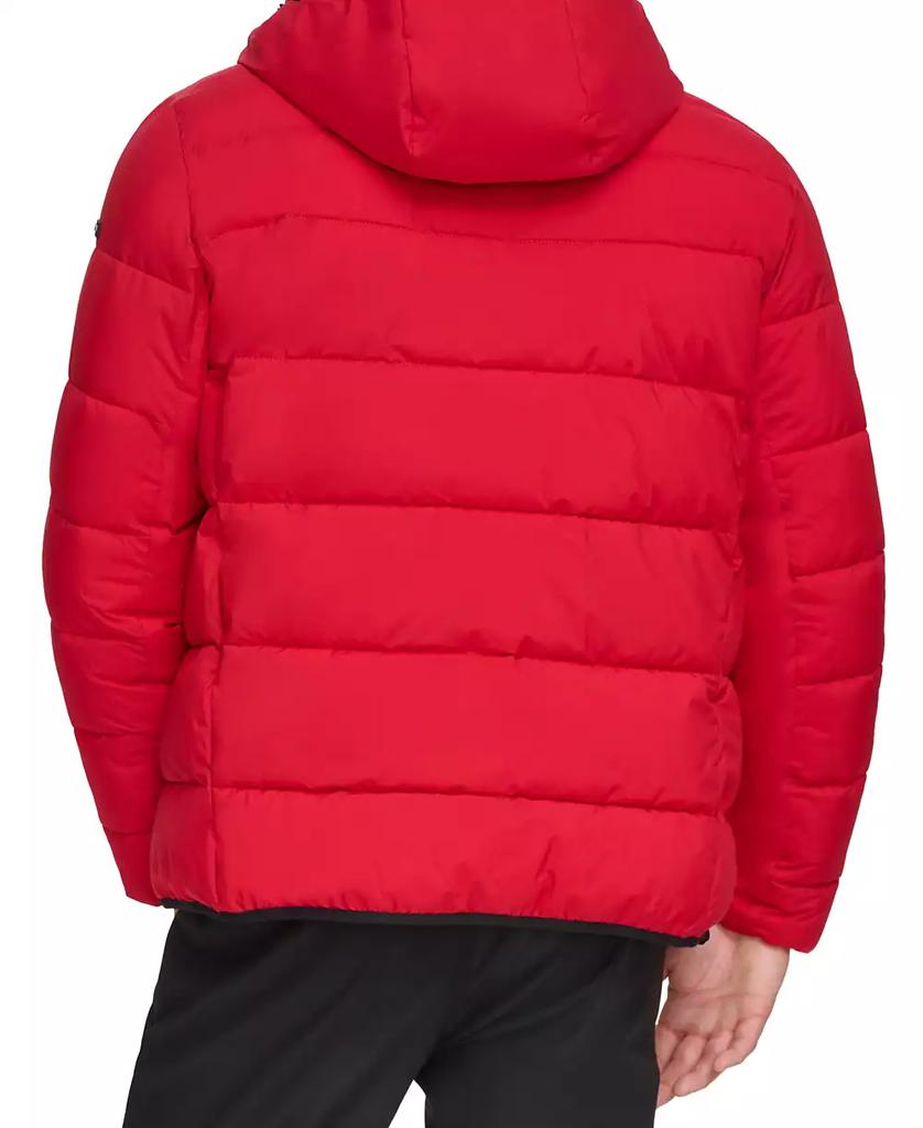 Men's Chevron Stretch Jacket With Sherpa Lined Hood - Luna BR wear co.