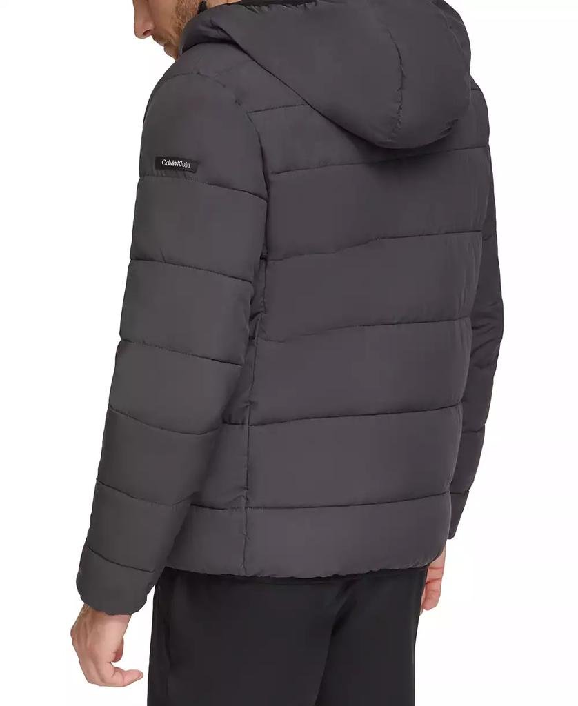 Men's Chevron Stretch Jacket With Sherpa Lined Hood - Luna BR wear co.