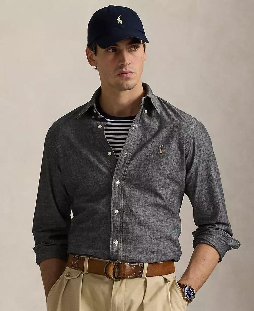 Men's Classic-Fit Indigo Chambray Shirt - XIOR LUXE