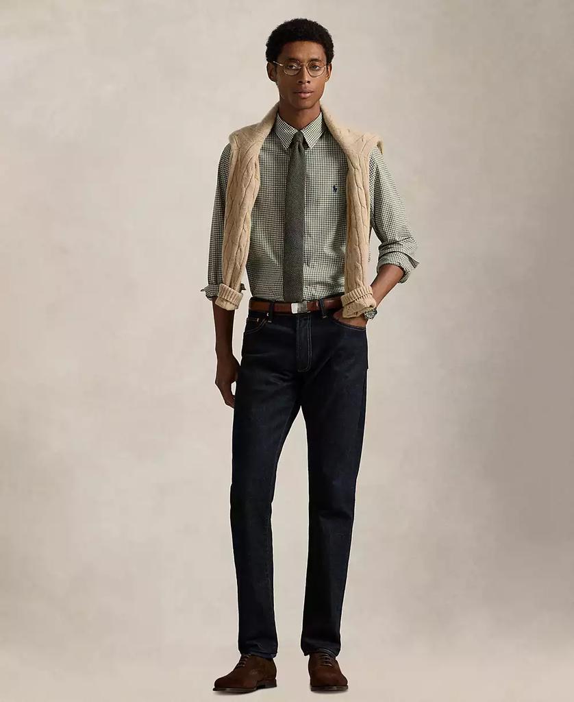 Men's Classic-Fit Plaid Stretch Poplin Shirt - Luna BR wear co.