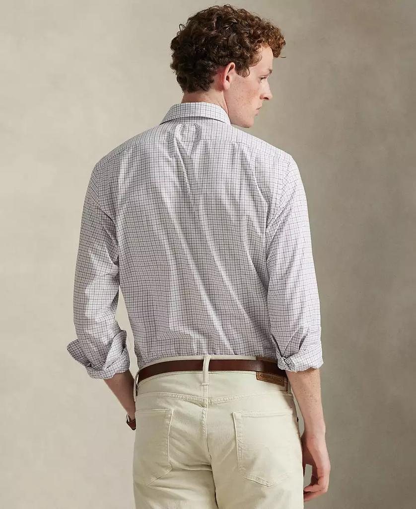 Men's Classic-Fit Plaid Stretch Poplin Shirt - Luna BR wear co.