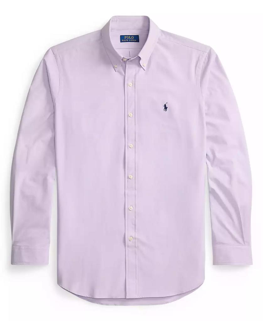 Men's Classic-Fit Plaid Stretch Poplin Shirt - Luna BR wear co.