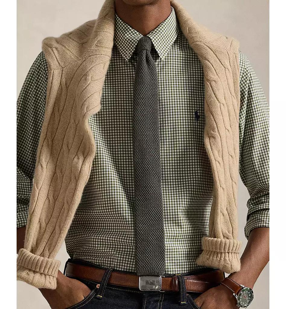 Men's Classic-Fit Plaid Stretch Poplin Shirt - Luna BR wear co.