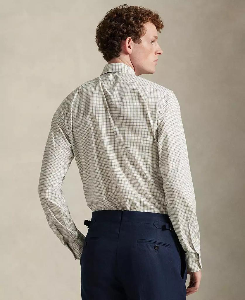 Men's Classic-Fit Plaid Stretch Poplin Shirt - Luna BR wear co.
