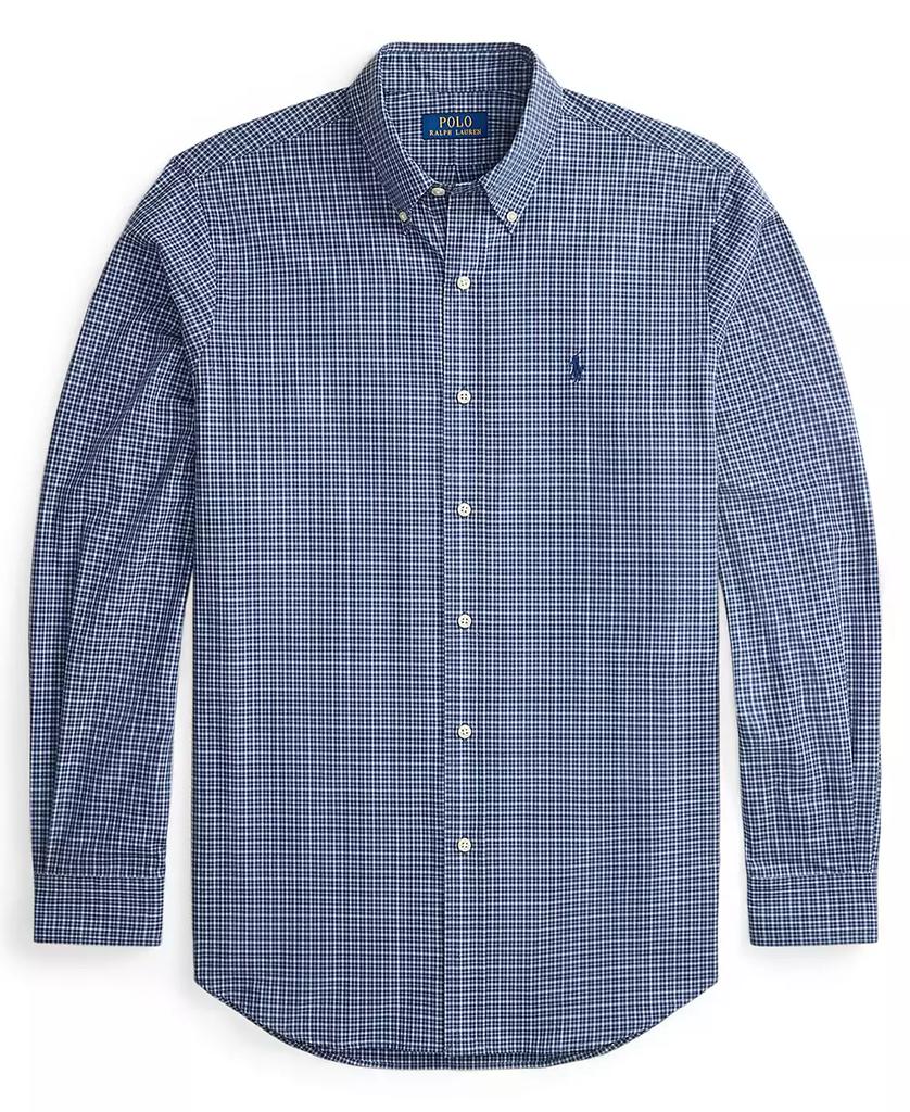 Men's Classic-Fit Plaid Stretch Poplin Shirt - Luna BR wear co.