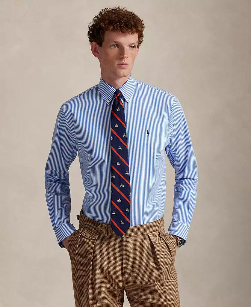 Men's Classic-Fit Plaid Stretch Poplin Shirt - Luna BR wear co.