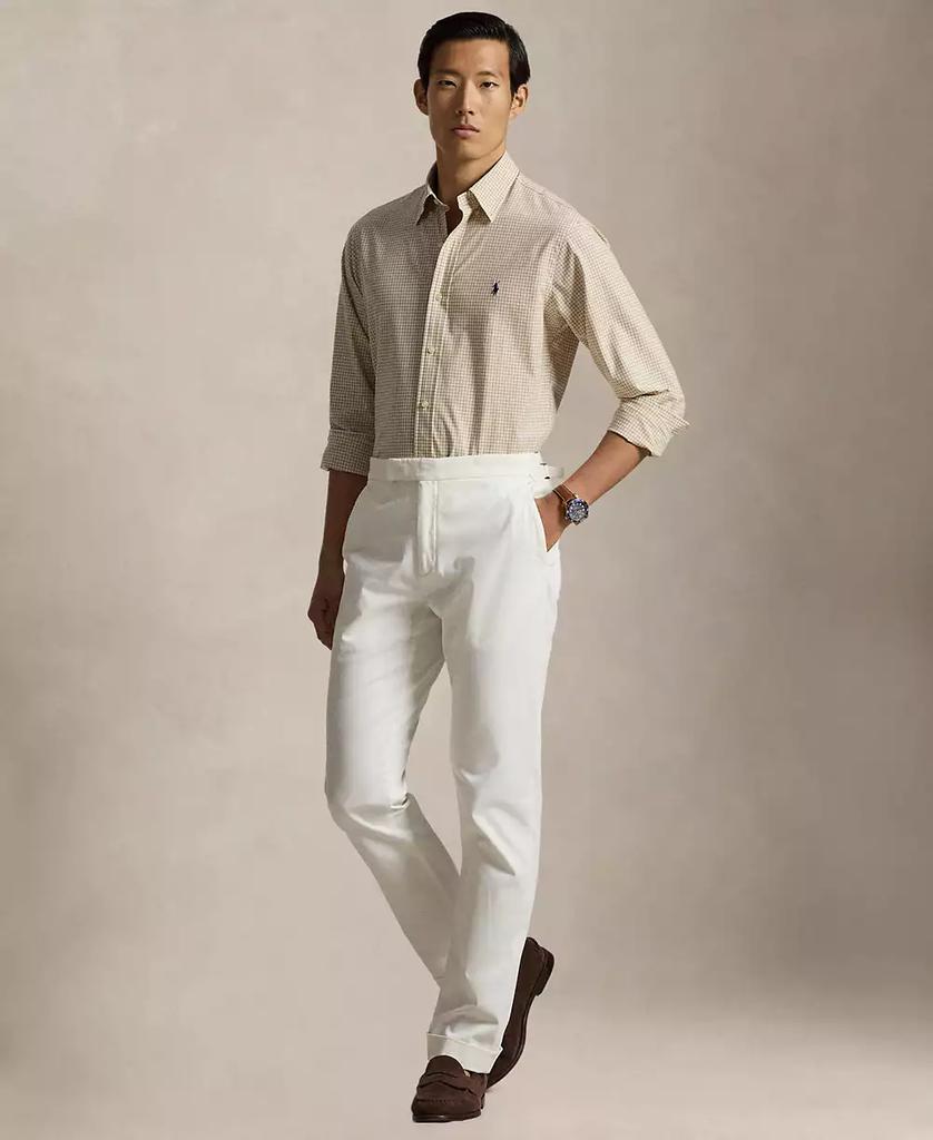 Men's Classic-Fit Plaid Stretch Poplin Shirt - Luna BR wear co.
