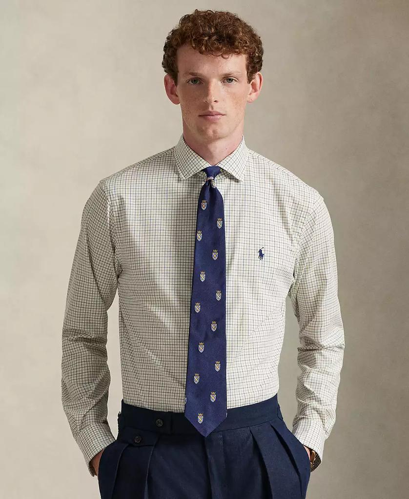 Men's Classic-Fit Plaid Stretch Poplin Shirt - Luna BR wear co.