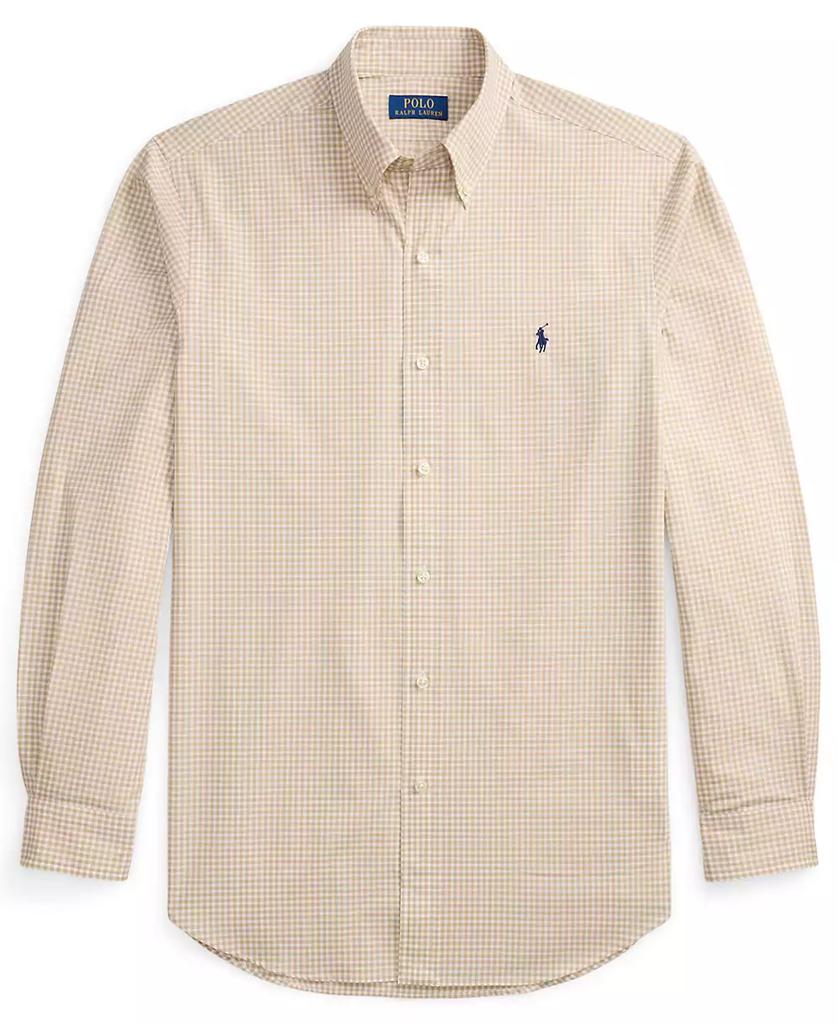 Men's Classic-Fit Plaid Stretch Poplin Shirt - Luna BR wear co.