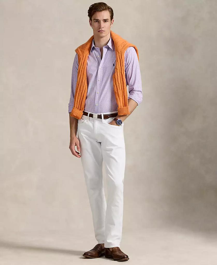 Men's Classic-Fit Plaid Stretch Poplin Shirt - Luna BR wear co.