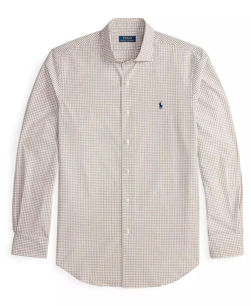 Men's Classic-Fit Plaid Stretch Poplin Shirt - Luna BR wear co.