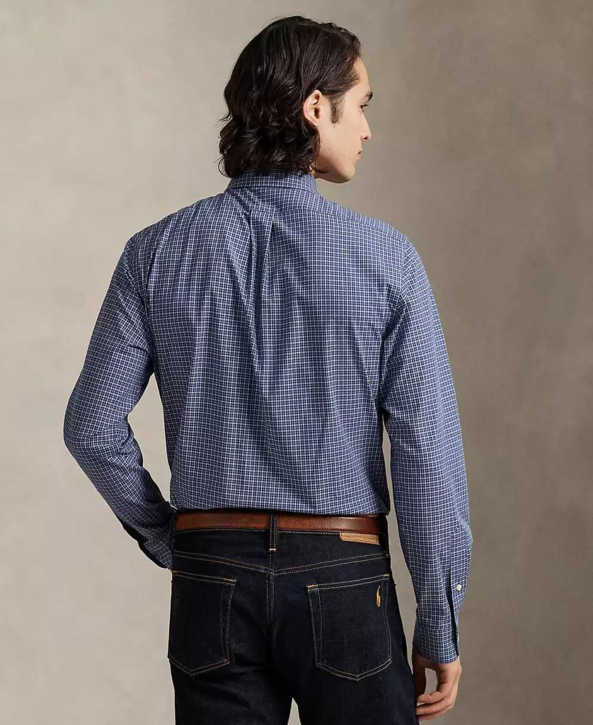 Men's Classic-Fit Plaid Stretch Poplin Shirt - Luna BR wear co.
