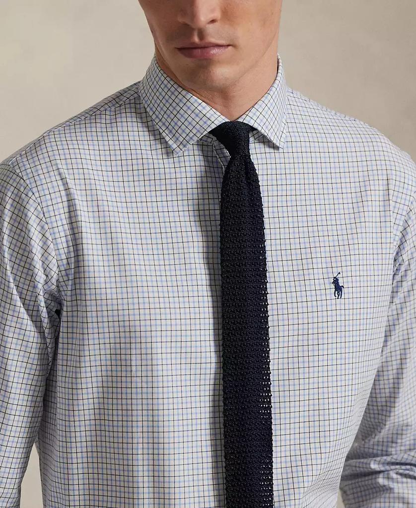 Men's Classic-Fit Plaid Stretch Poplin Shirt - Luna BR wear co.