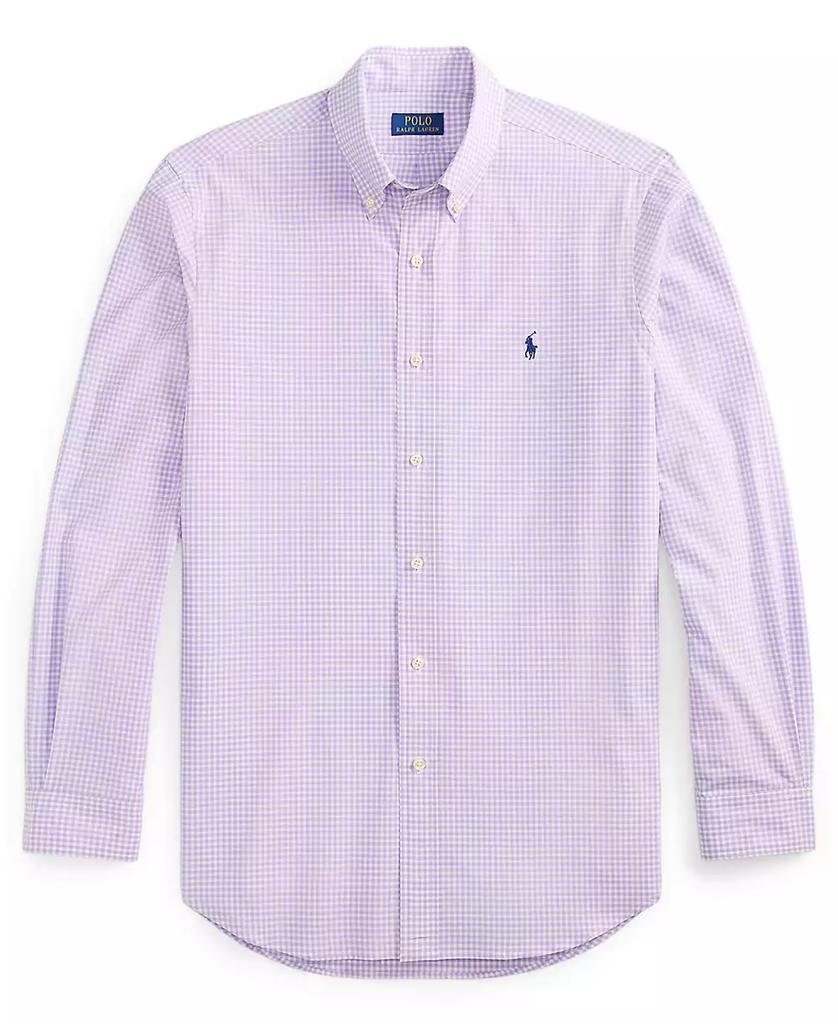 Men's Classic-Fit Plaid Stretch Poplin Shirt - Luna BR wear co.