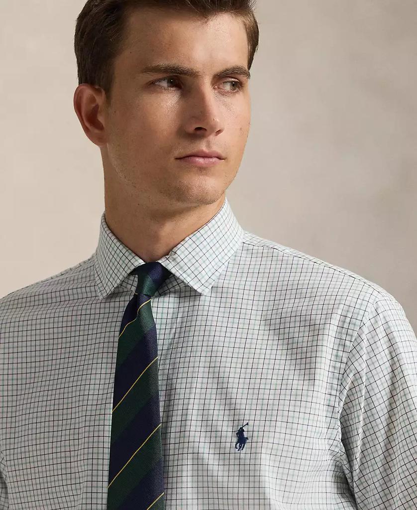 Men's Classic-Fit Plaid Stretch Poplin Shirt - Luna BR wear co.