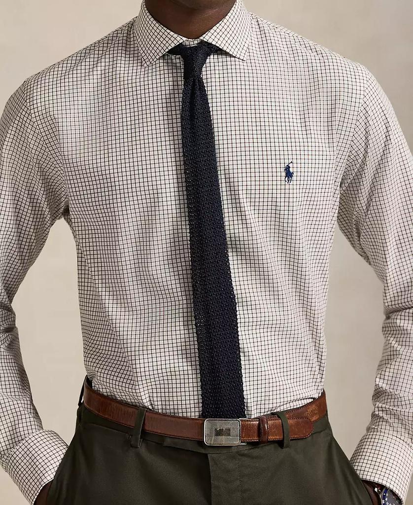 Men's Classic-Fit Plaid Stretch Poplin Shirt - Luna BR wear co.