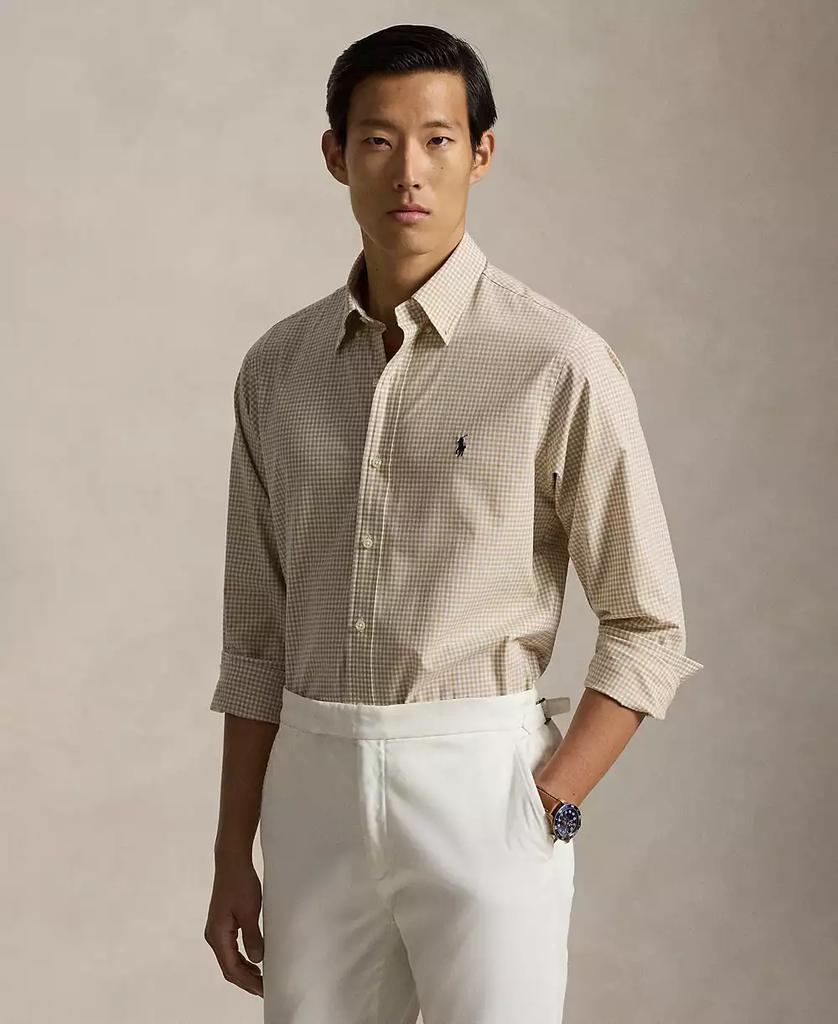Men's Classic-Fit Plaid Stretch Poplin Shirt - Luna BR wear co.