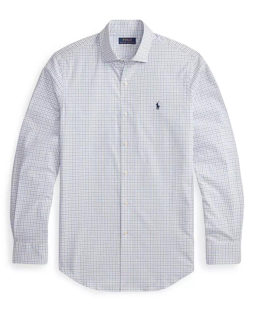 Men's Classic-Fit Plaid Stretch Poplin Shirt - Luna BR wear co.