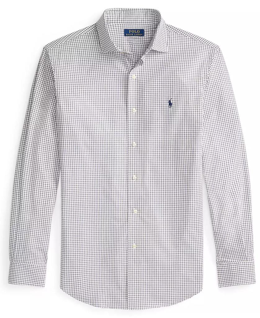 Men's Classic-Fit Plaid Stretch Poplin Shirt - Luna BR wear co.