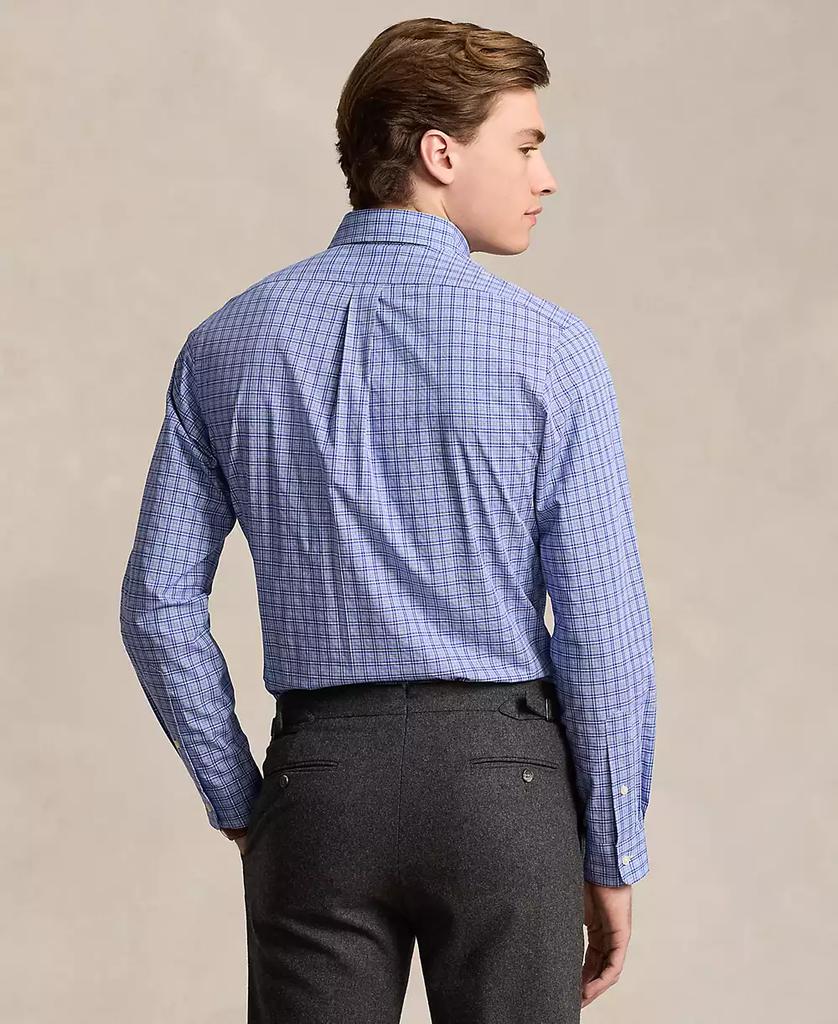 Men's Classic-Fit Plaid Stretch Poplin Shirt - Luna BR wear co.
