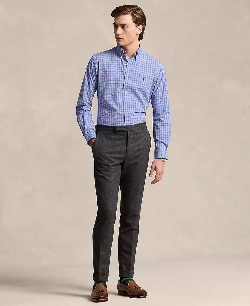 Men's Classic-Fit Plaid Stretch Poplin Shirt - Luna BR wear co.