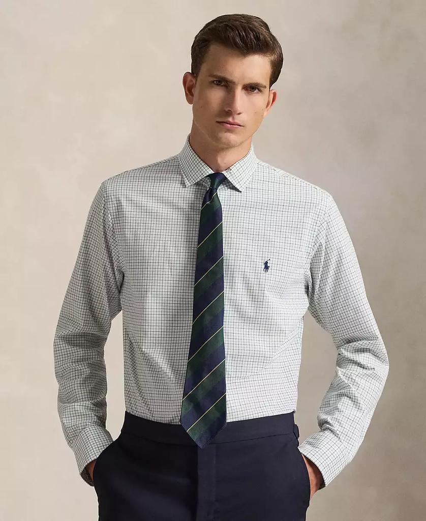 Men's Classic-Fit Plaid Stretch Poplin Shirt - Luna BR wear co.
