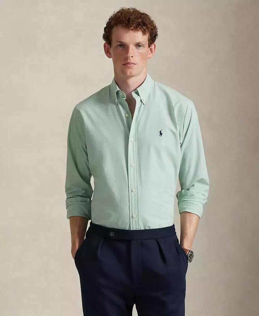 Men's Classic-Fit Plaid Stretch Poplin Shirt - Luna BR wear co.