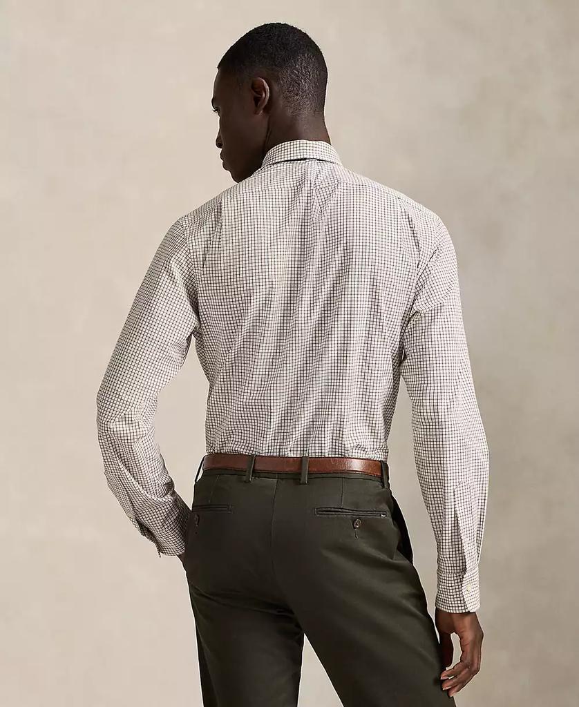 Men's Classic-Fit Plaid Stretch Poplin Shirt - Luna BR wear co.