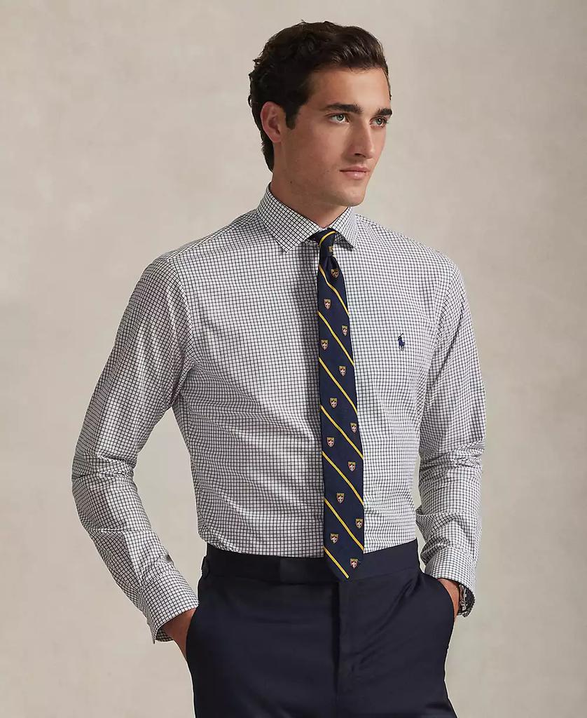 Men's Classic-Fit Plaid Stretch Poplin Shirt - Luna BR wear co.