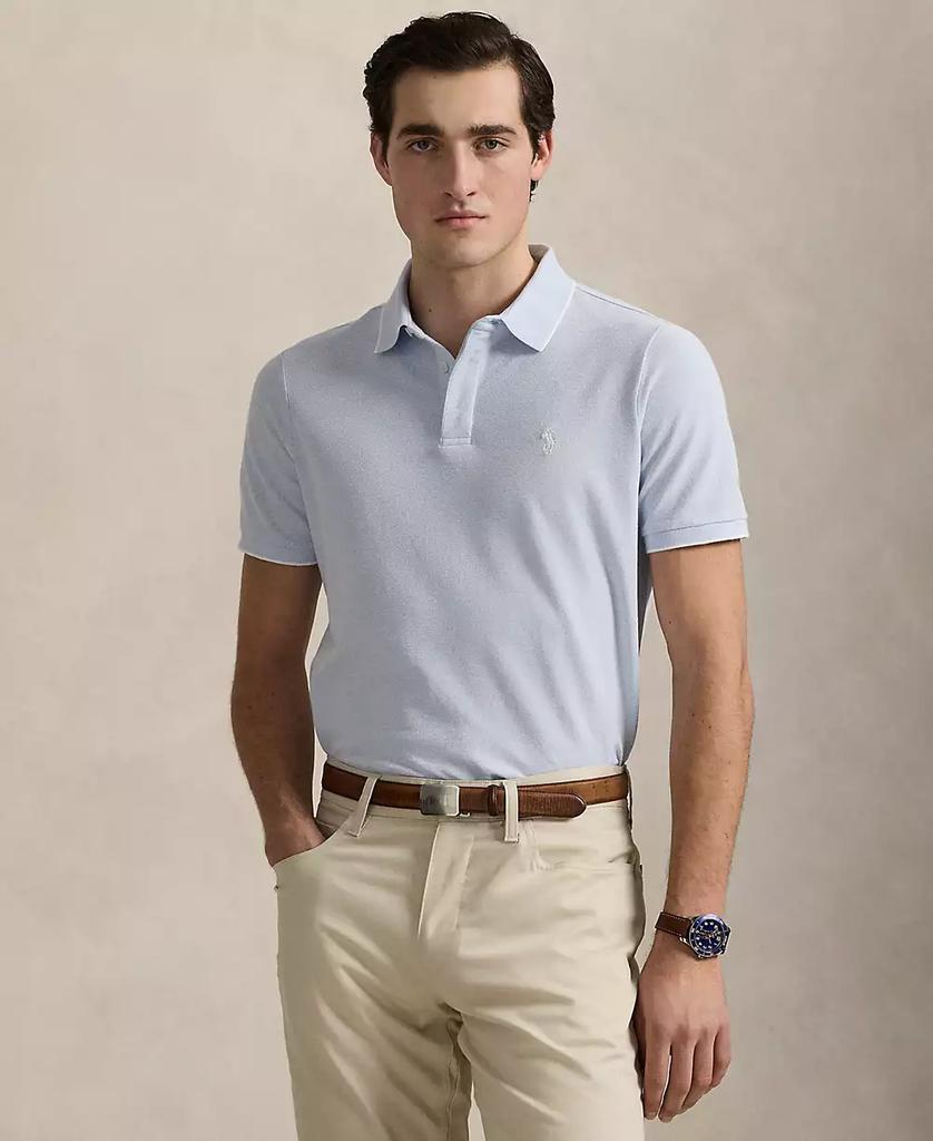 Men's Classic-Fit Stretch Oxford Mesh Polo Shirt - Luna BR wear co.
