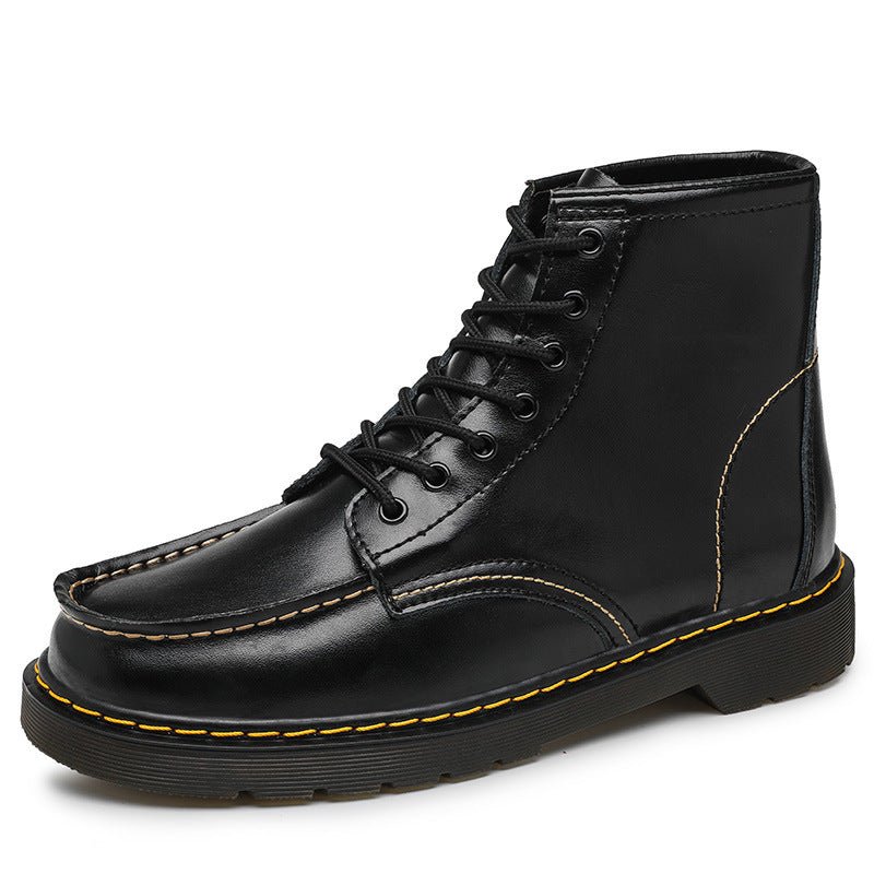 Men's High-Top Cowhide Martin Trendy Tooling Boots - Luna BR wear co.